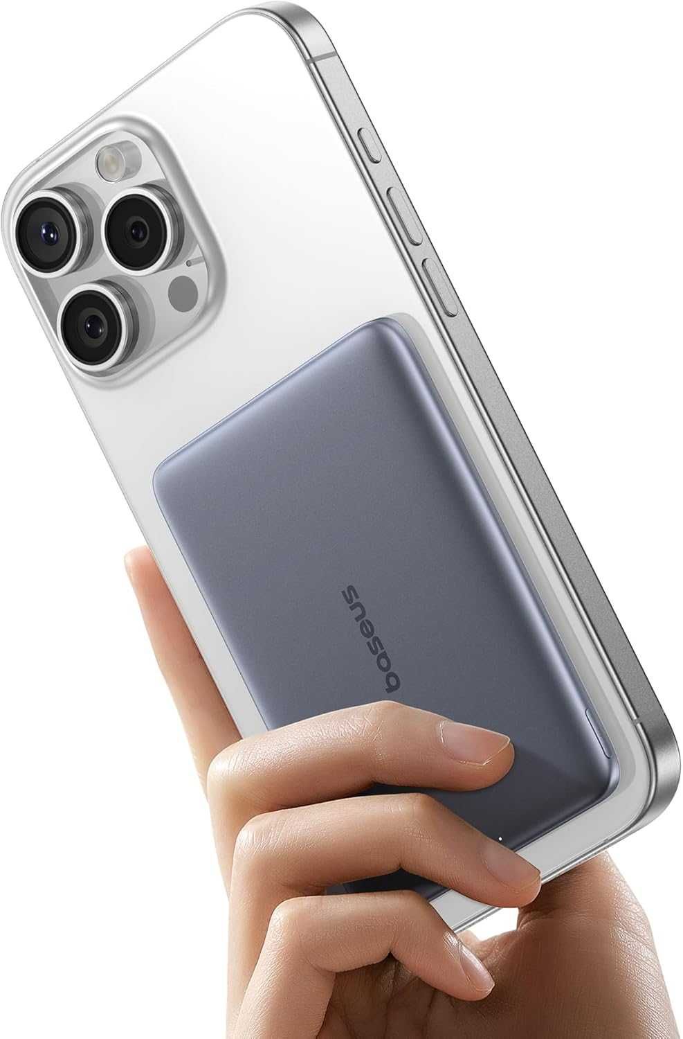 Мощна, тънка и лека MagSafe батерия Baseus 5000mAh