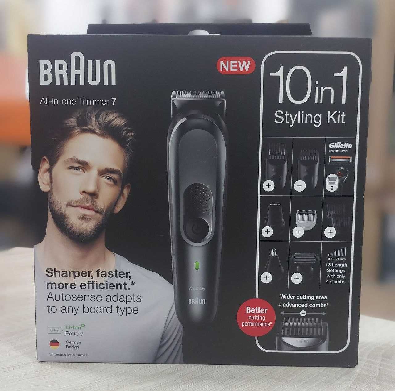 Триммер для бороды для волос, лица, тела Braun MGK7331 / trimmer