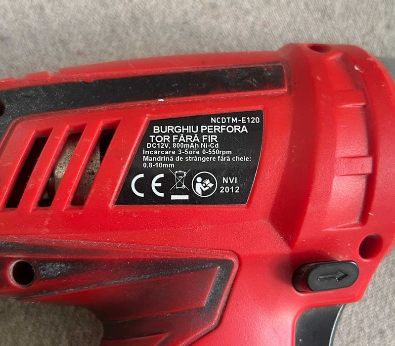 Bormașină fără fir Vmaster 12V cu acumulator – fără încărcător