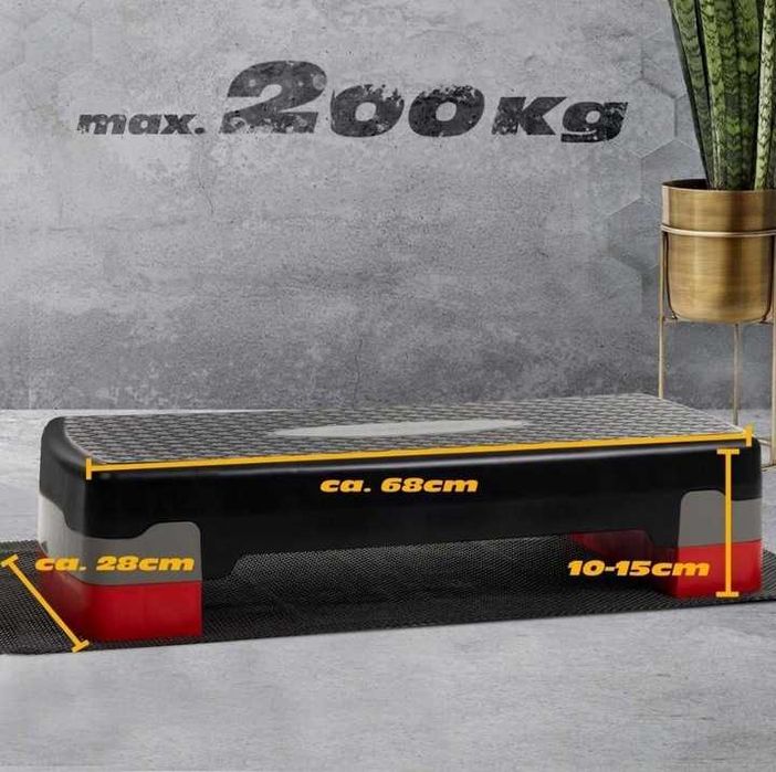 Аеробен степер + противоплъзгаща постелка