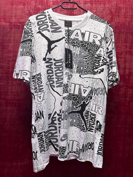 Tricou Jordan Air | Alb | Negru | Nike | NOU | Premium |