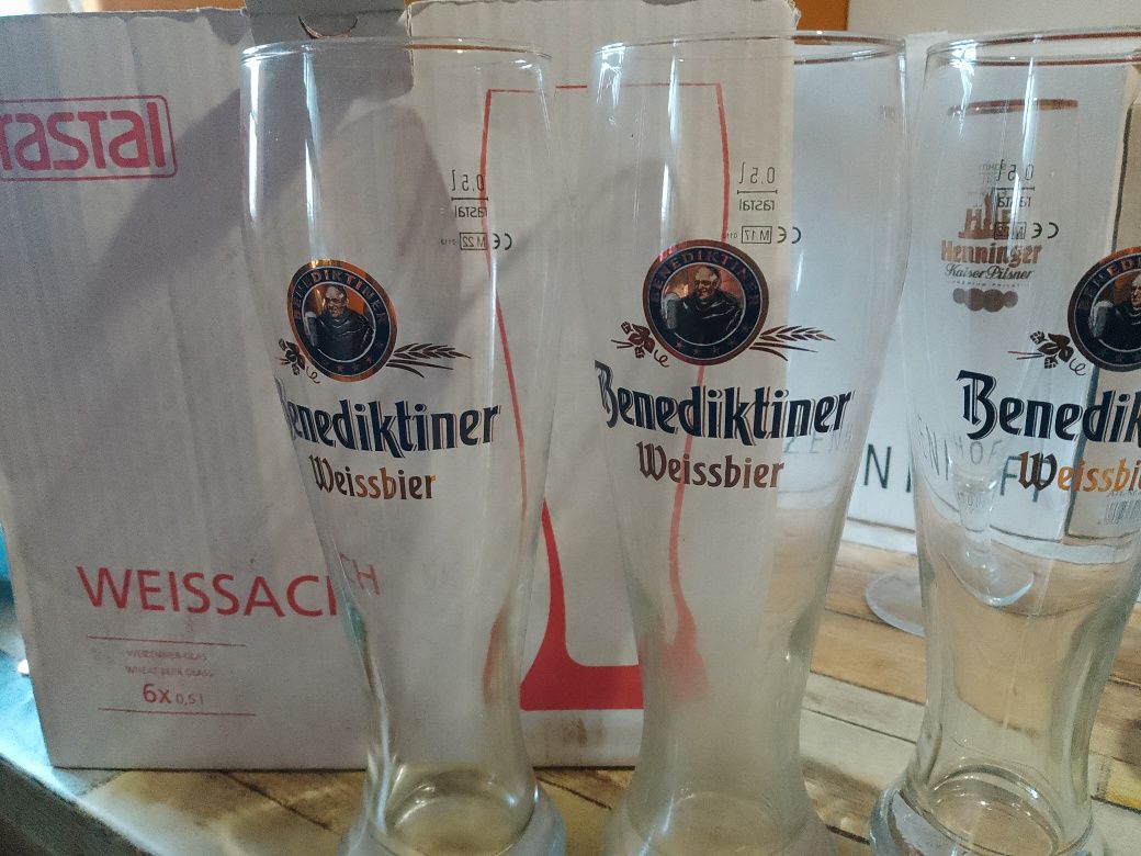 Халби, чаши за бира -Erdinger,Warsteiner