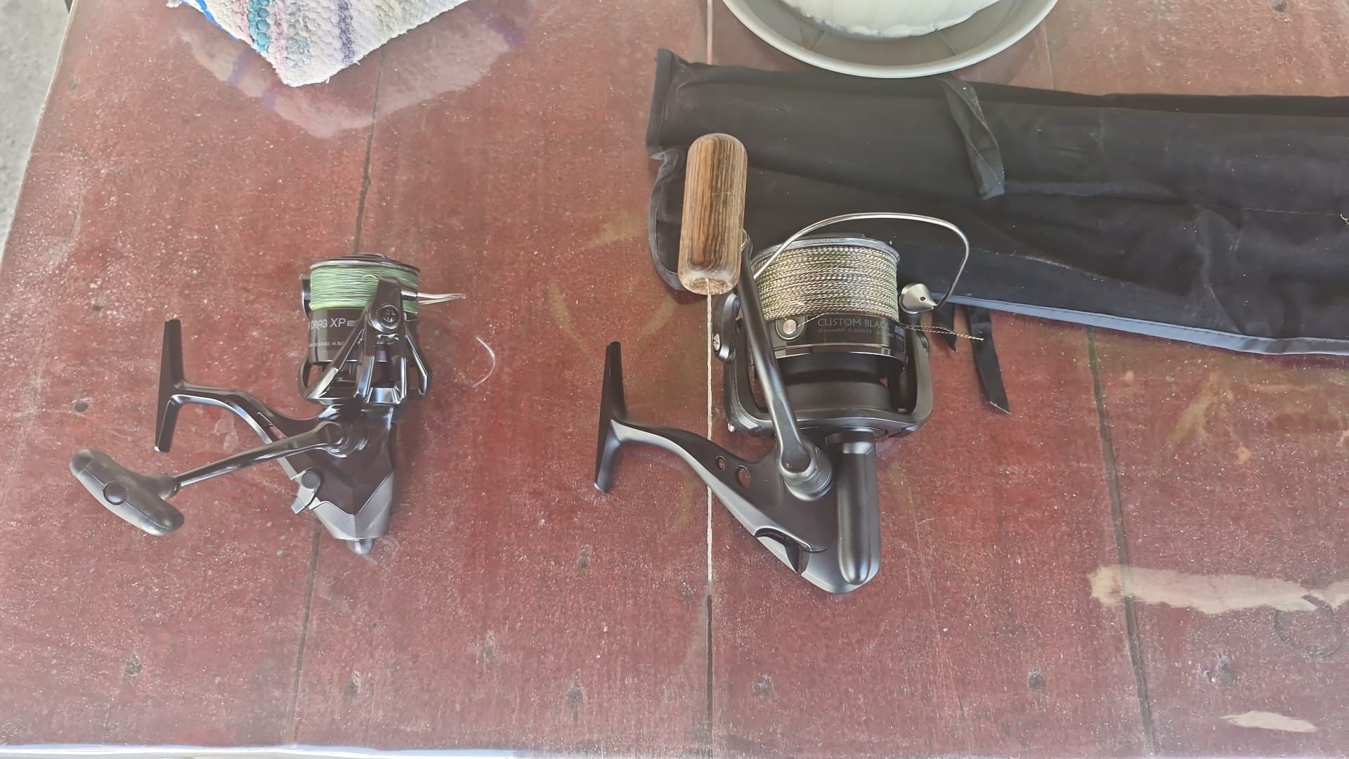 Vând 2 lansete okuma custom Black feeder 4.20