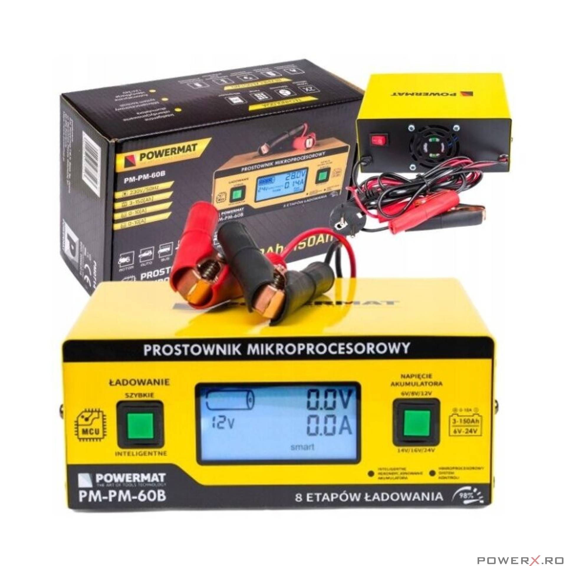 Redresor cu microprocesor 60B Baterie 6V-12V, Powermat