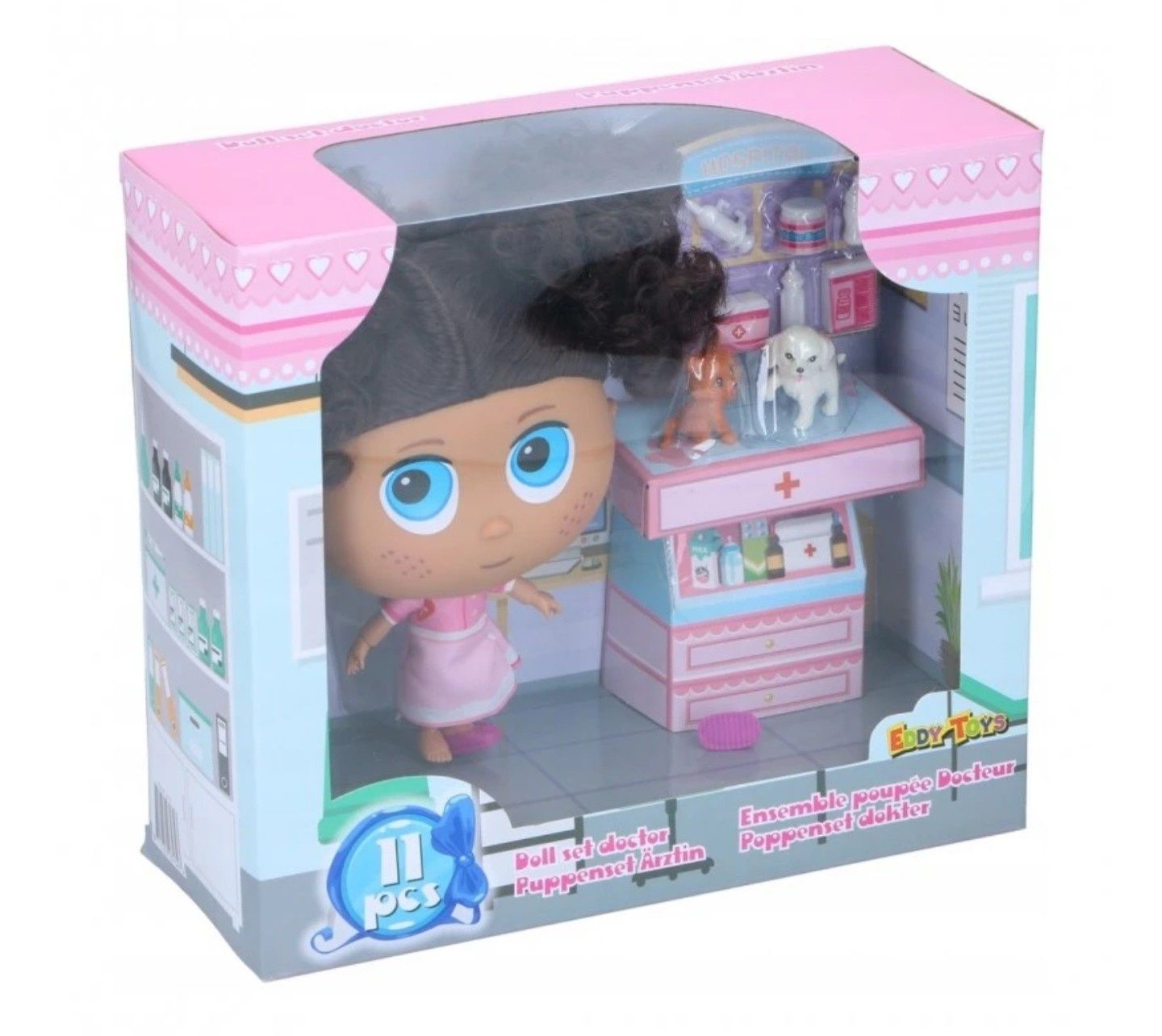 Детска  кукла с аксесоари - учител, доктор и зоо магазин EDDY TOYS
