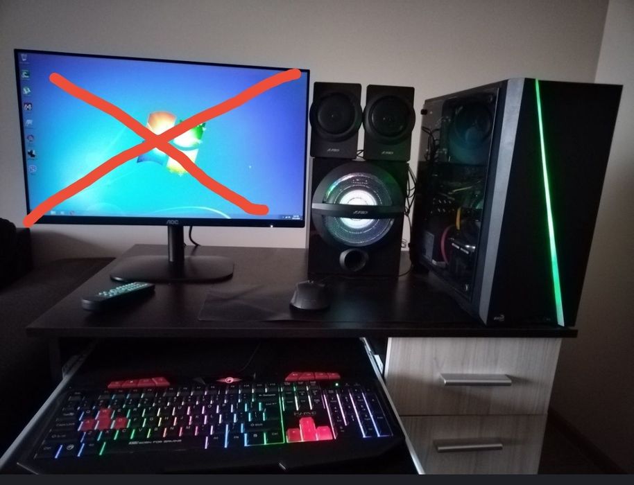 Бюджетен геймърски компютър с периферия