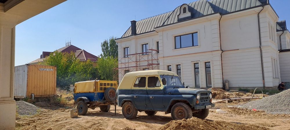 Скважина, очистка водяных скважин, скважина на воду, продувка скважин.