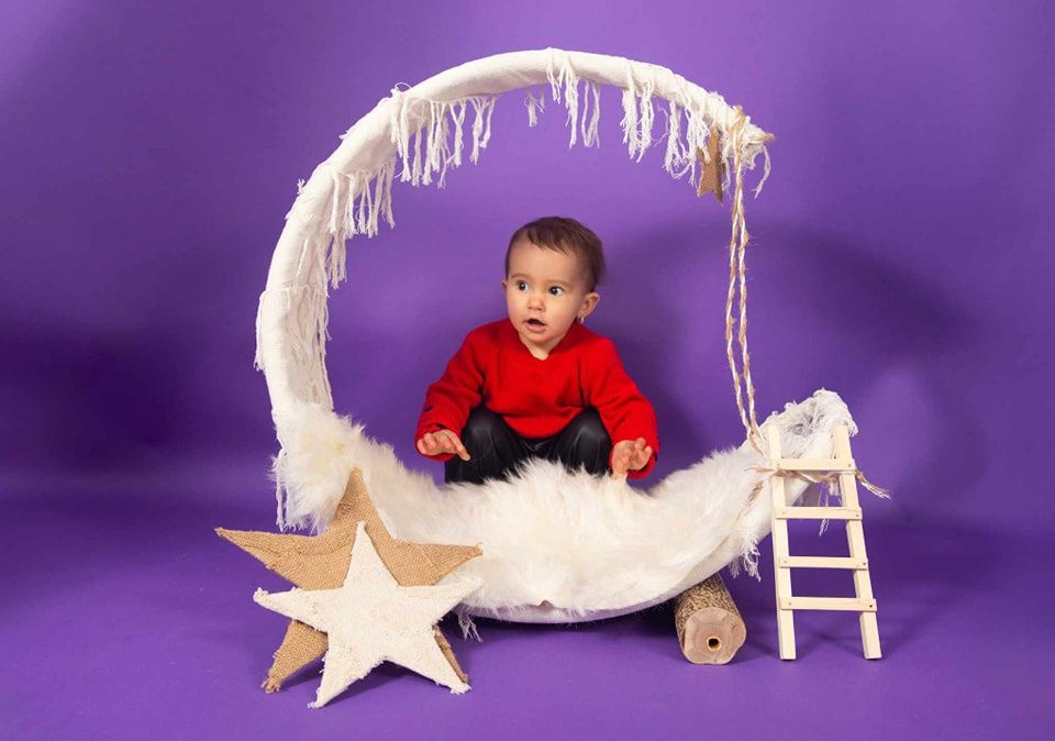 Recuzita Foto - Studio props Luna newborn & sitter