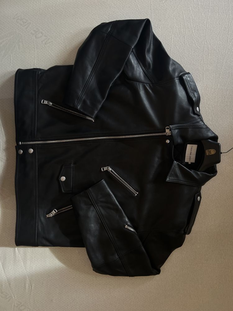 Geacă de piele Calvin Klein