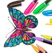 Блестящи Магически Неонови Химикалки за рисуване 48 бр. Neon Color Pen