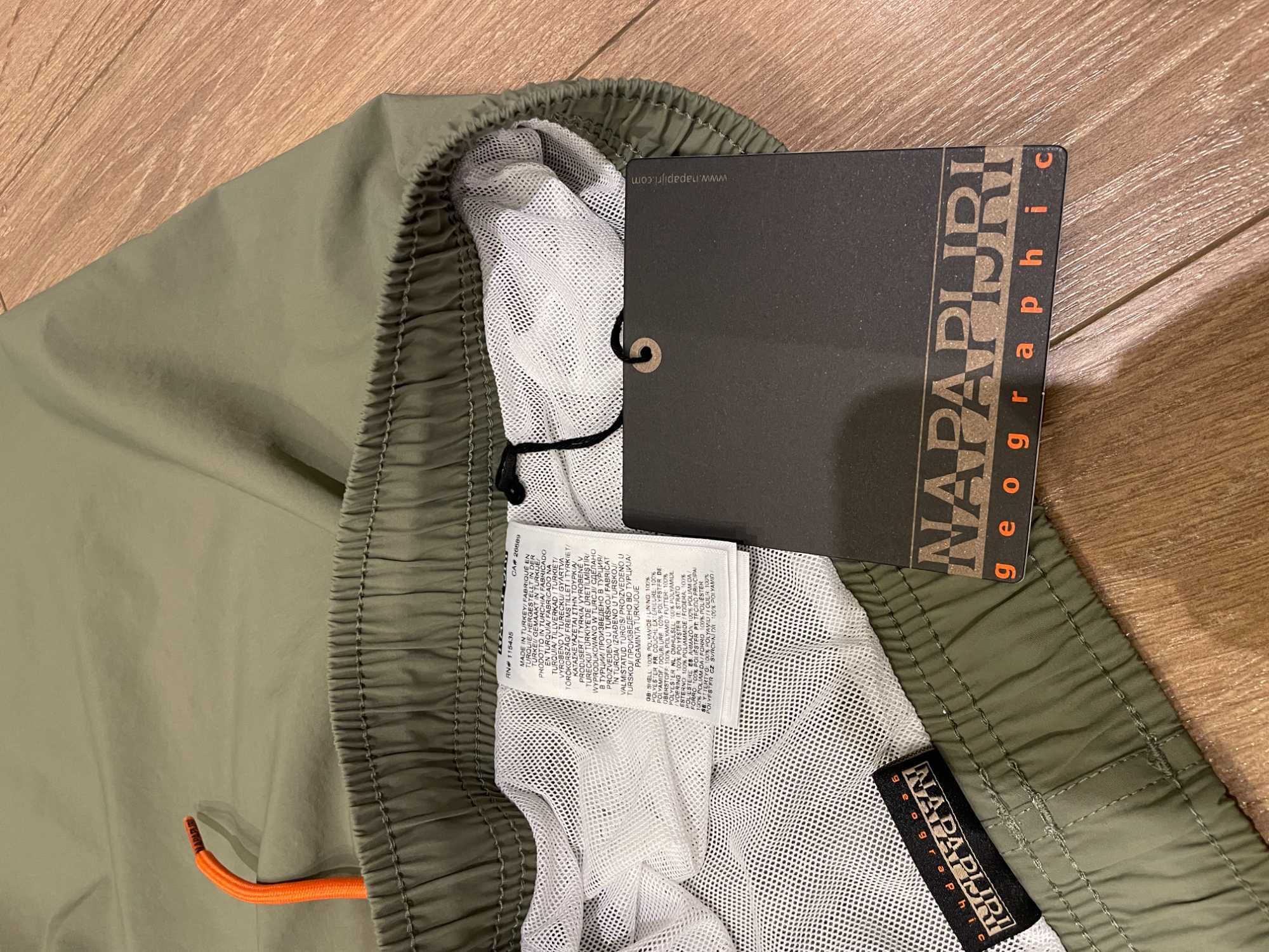 Оригинален Napapijri V-Box, бански, Military Green, размер: XL