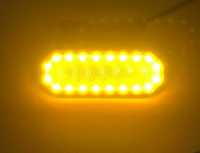 Диодни ЛЕД LED габарити овал с 20 SMD  24V , ОРАНЖЕВИ