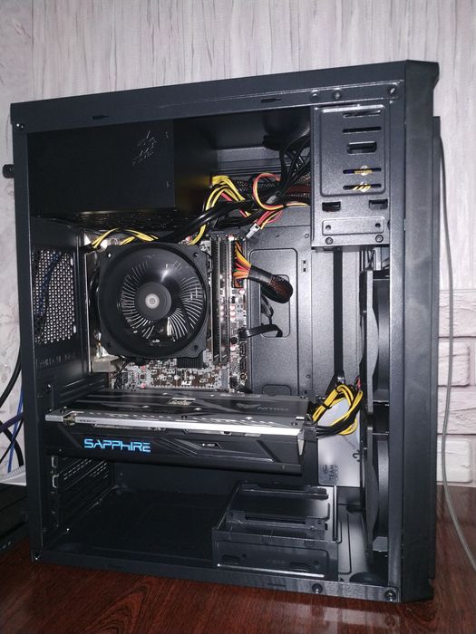 Компьютер i5 8500/16gb/rx 470/ssd 512gb/монитор 21.5' 100герц