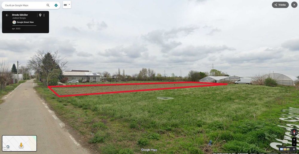 Teren Intravilan 1000mp Comuna Colibasi Jud Giurgiu