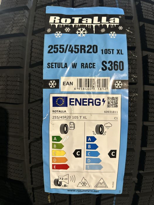 Нови Зимни Гуми ROTALLA S360 255/45R20 105T XL НОВ DOT БОРД 2554520
