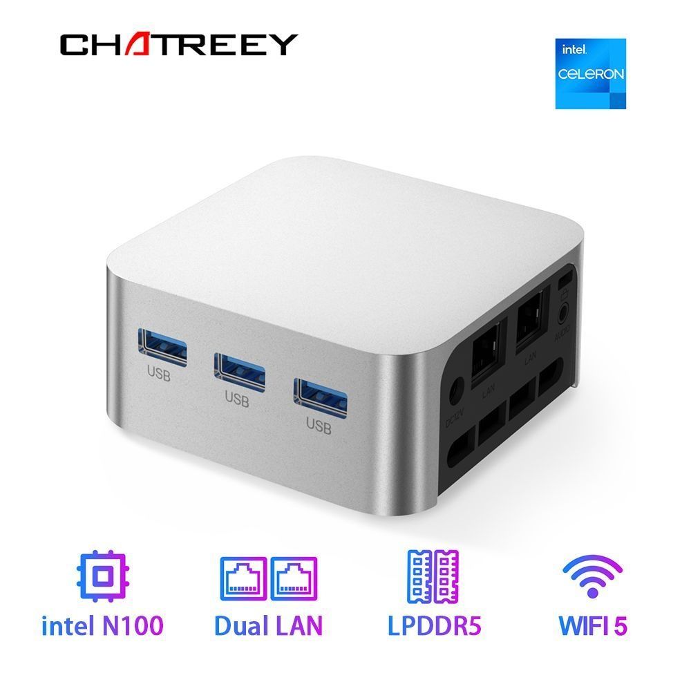 Мини-ПК Chatreey T8 – Intel N100 / 8GB DDR5 / 256GB SSD