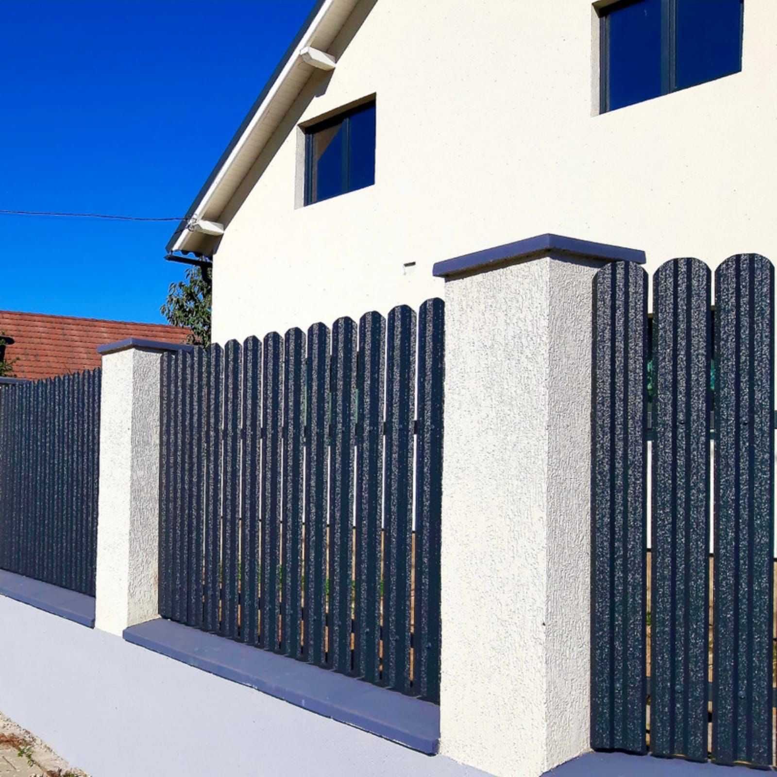 Garduri si porti stil jaluzea, sipca metalica, tabla cutata