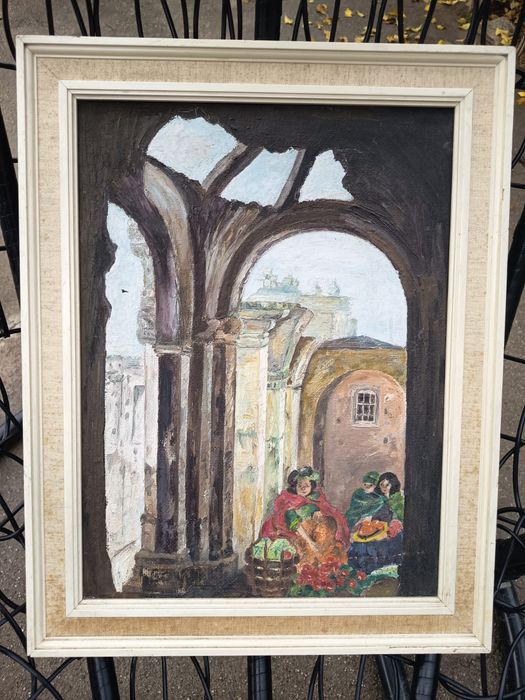 Tablou Din Italia Pictat Peisaj