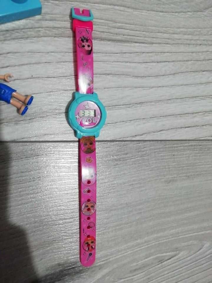 Ghiozdan și ceas original LOL pentru fetite