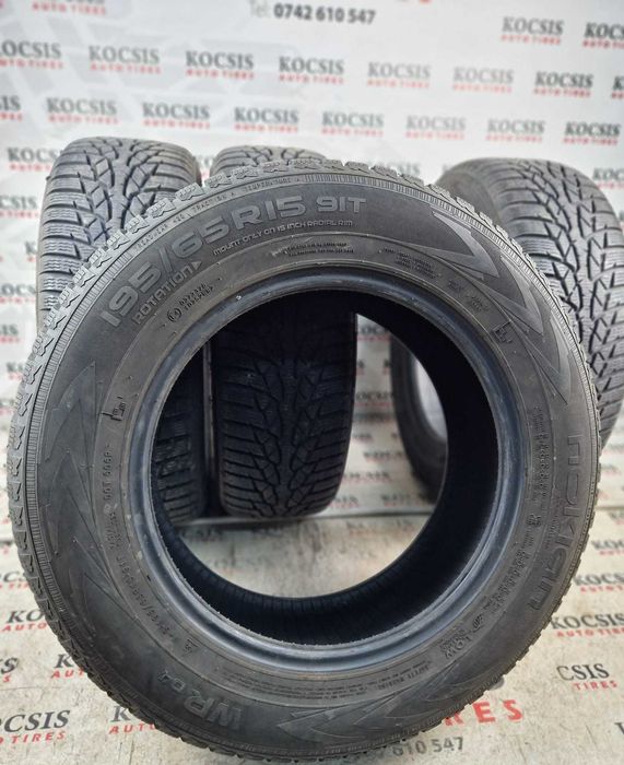 Anvelope second hand iarna m+s 195 65 15 Nokian