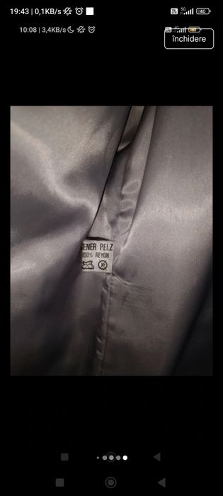 Haină blană capră 100%, mărimea 46