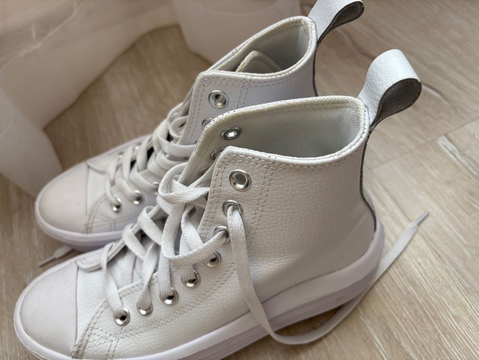 Converse all star white кецове