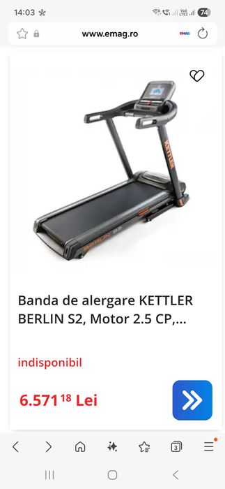 Banda alergare berlin s2-ridicare personala