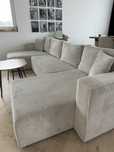 Canapea extensibila forma U model reiat