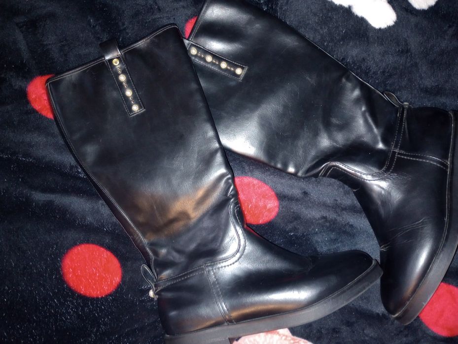 Cizme Zara, din piele