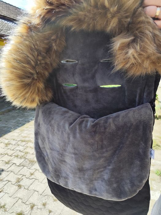Sac iarna, Husa picioare pentru carucior, cu blanita detasabila