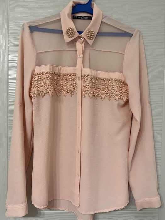 Риза в бебешко розово