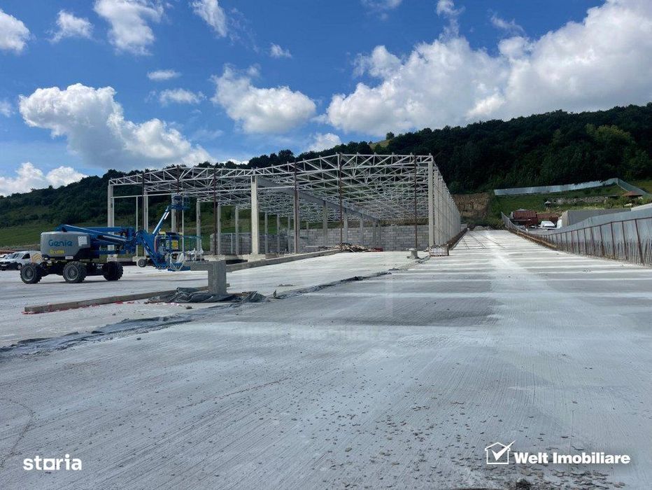 Depozit 2560mp H=9m, 8 rampe, 21 parcari, platforma 1750mp, zona Napol