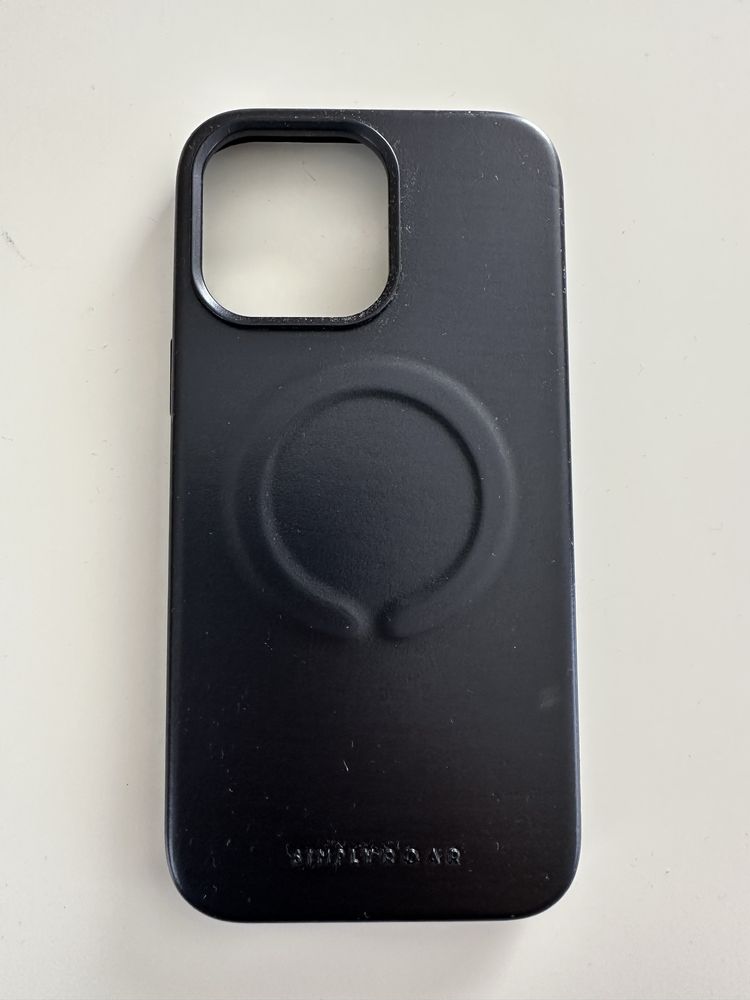 Кожен кейс с magsafe за Iphone 14 Pro Max purple