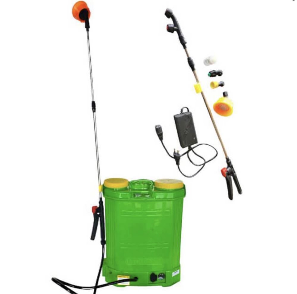 Гръбна електрическа пръскачка 16L с мощна 12V батерия