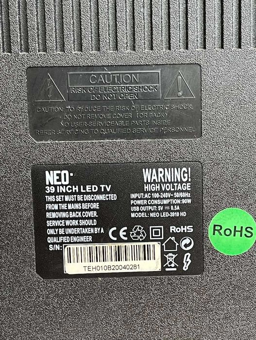Телевизор 39''NEO LED-3910 HD