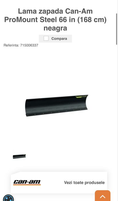 Lama ca zapada , ProMount 168 cm, Can am