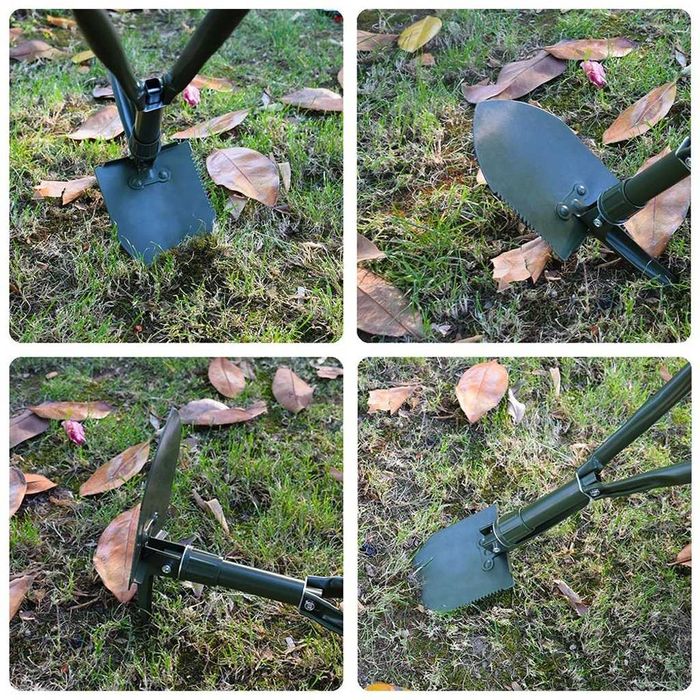 Kit Camping Lopata Militara multifunctionala, Topor si Cutit Vanatoare