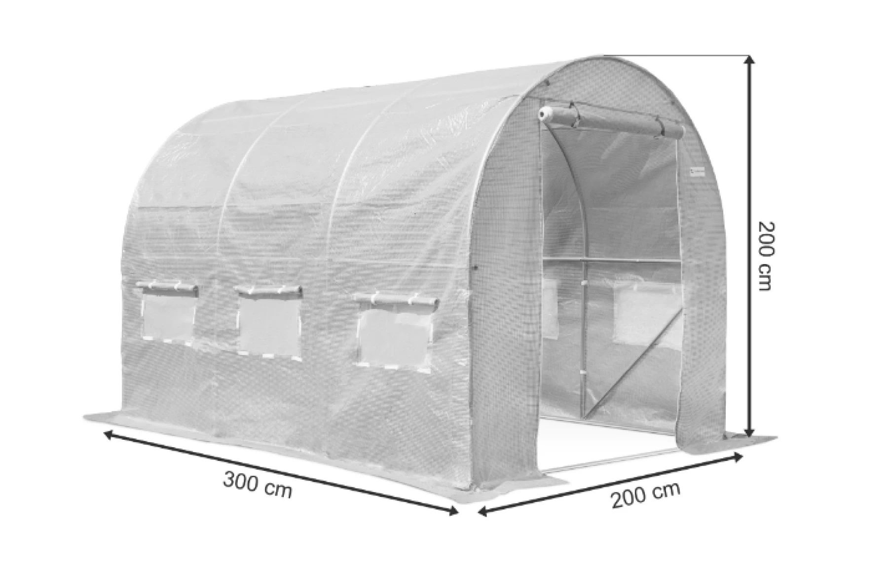 Solar Grădină din HDPE, Cadru Metalic și Ferestre