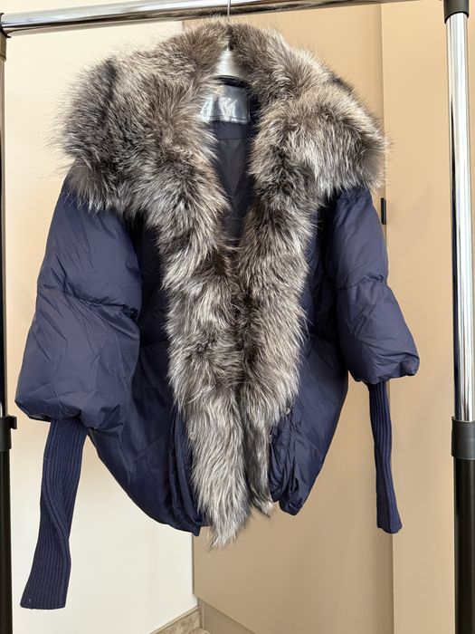 Дамско Яке с естествен косъм от лисица