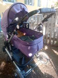 Коляска продам хорошее состояние цвет фиолетовый зимние коляски