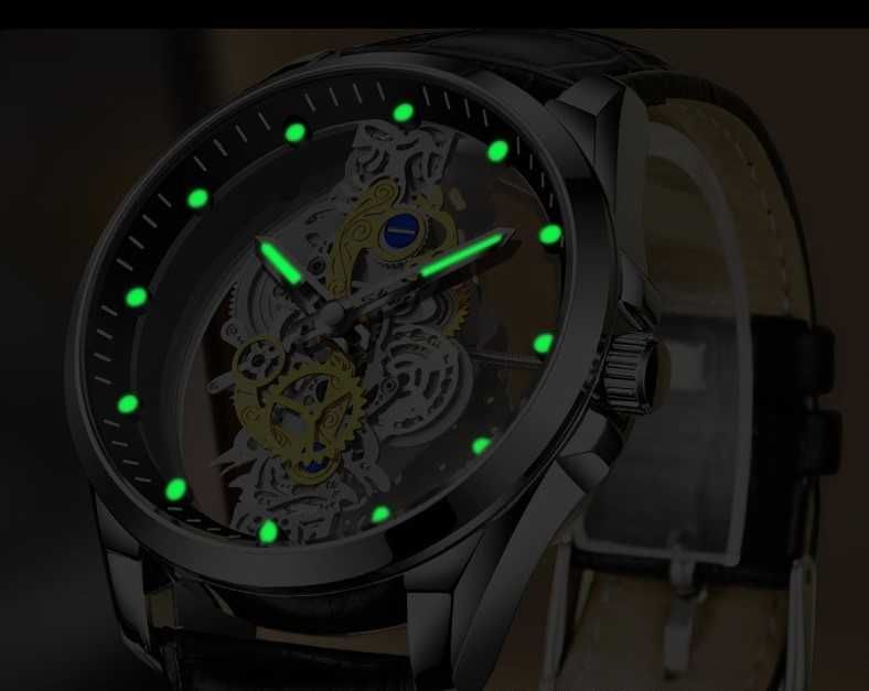 Мъжки кварцов часовник T i o n g с прозрачно покритие – Водоустойчив