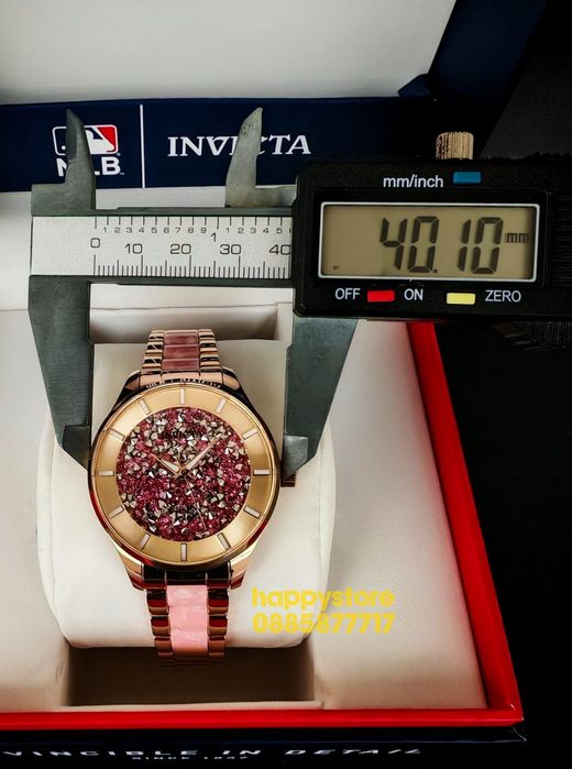 INVICTA Diamond Pink 40 mm, Инвикта нов ръчен дамски часовник