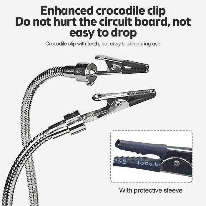 Държач за платки TE-806 със скоби на гъвкави крачета