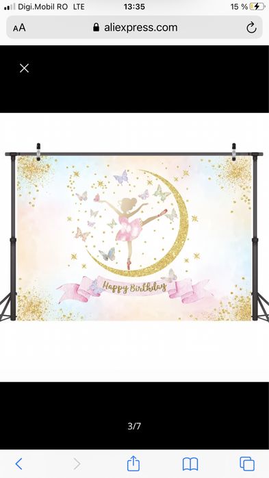 Panou decorativ  foto aniversare