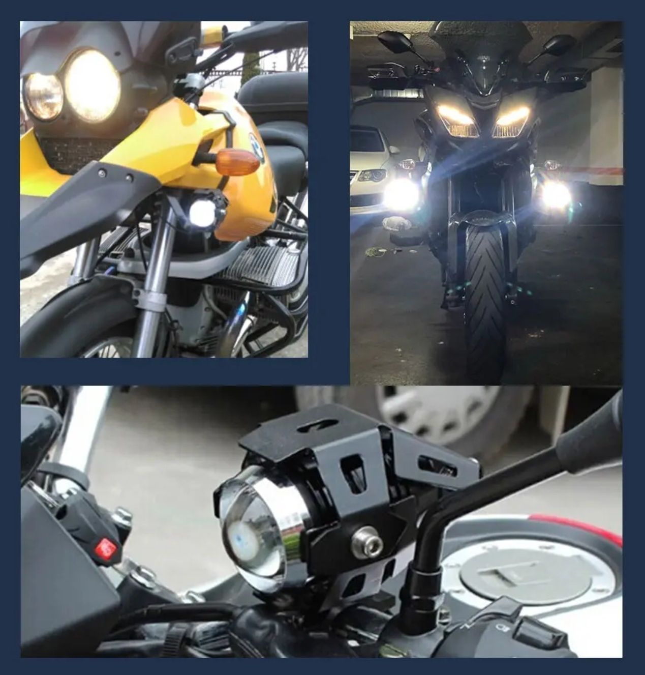 Proiectoare led U5 moto universale auxiliare motocicleta scuter atv