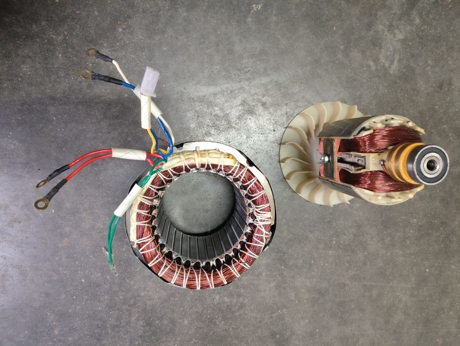 Bobina stator si rotor pt.generator trifazic