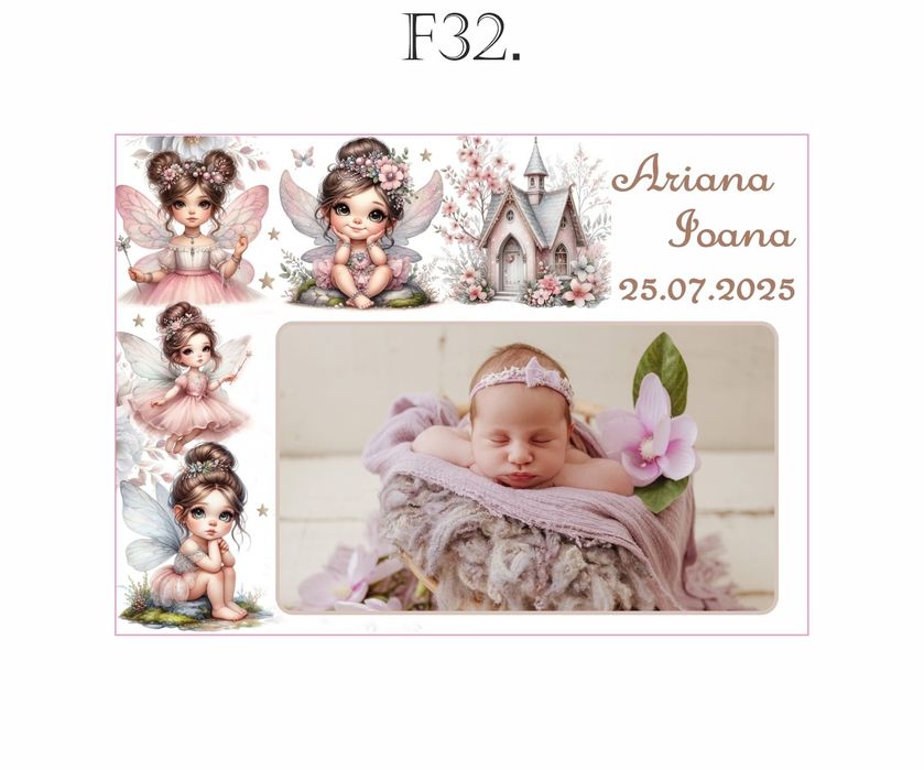 Mărturii magnetice botez - mărturie magnet personalizata