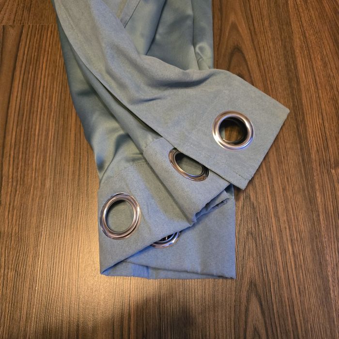 Draperie bleu, albastru pal, 135x170cm, perfecta geam bucatarie