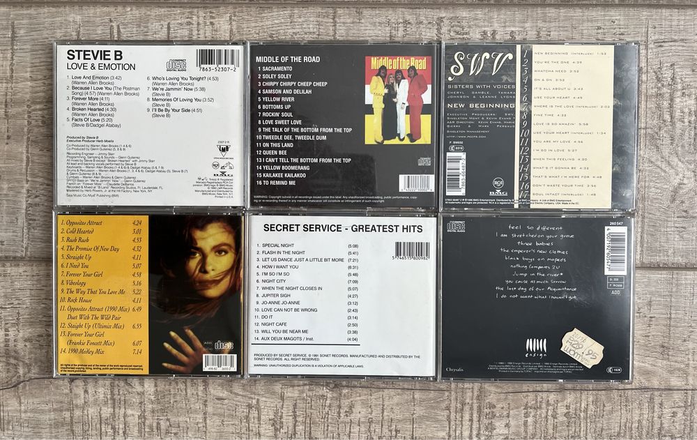 Lot 4 cd-uri originale muzica diversa anii 80-90