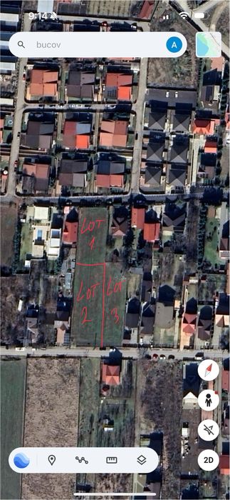 Teren intravilan Bucov zona Mica Roma de vanzare